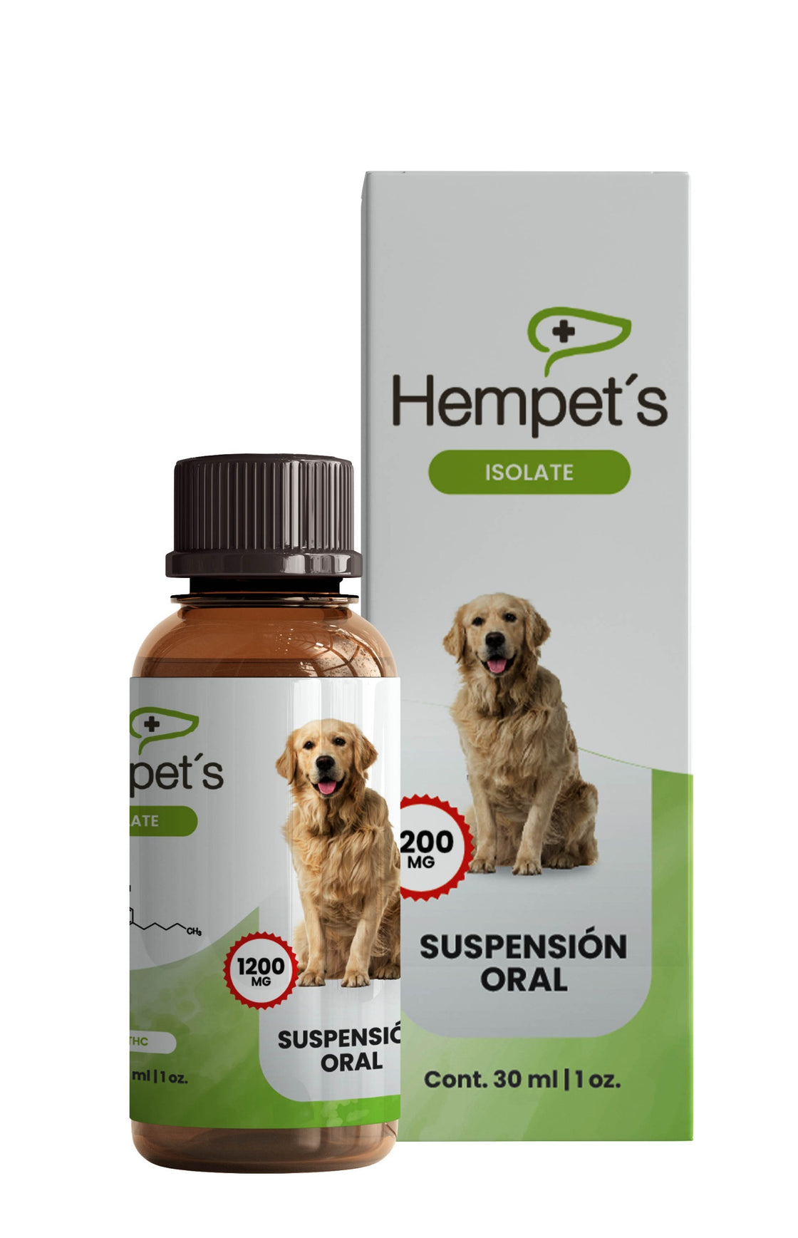Hempets 1200 mg aislado (20 a 40kg)