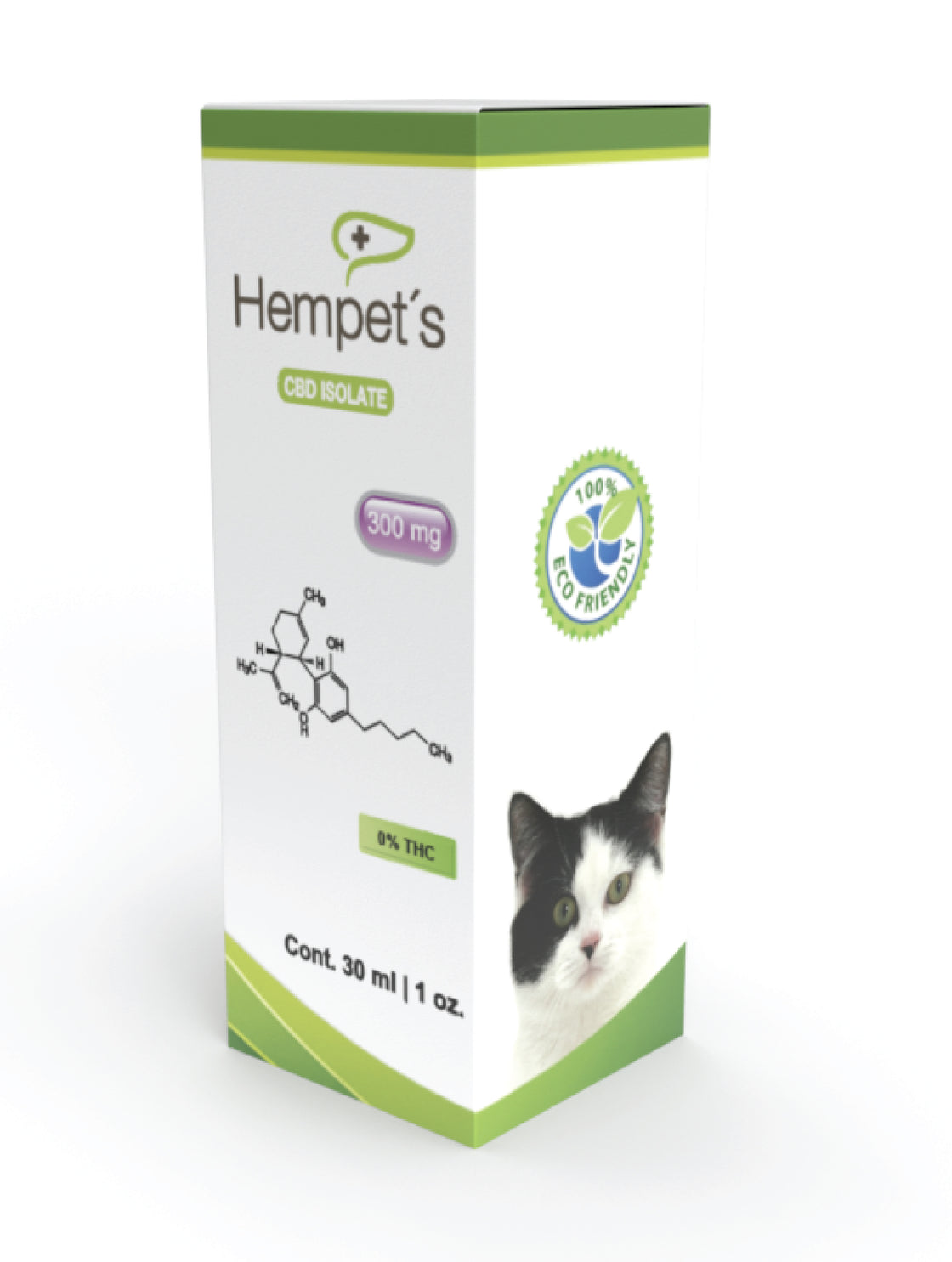 Caja del aceite de CBD para gatos Hempets 1200 mg Full Spectrum, formulado para mejorar la salud y vitalidad de los gatos.